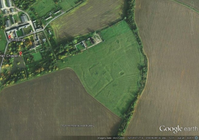 Great Childerley in 2008. Copyright Google Earth 